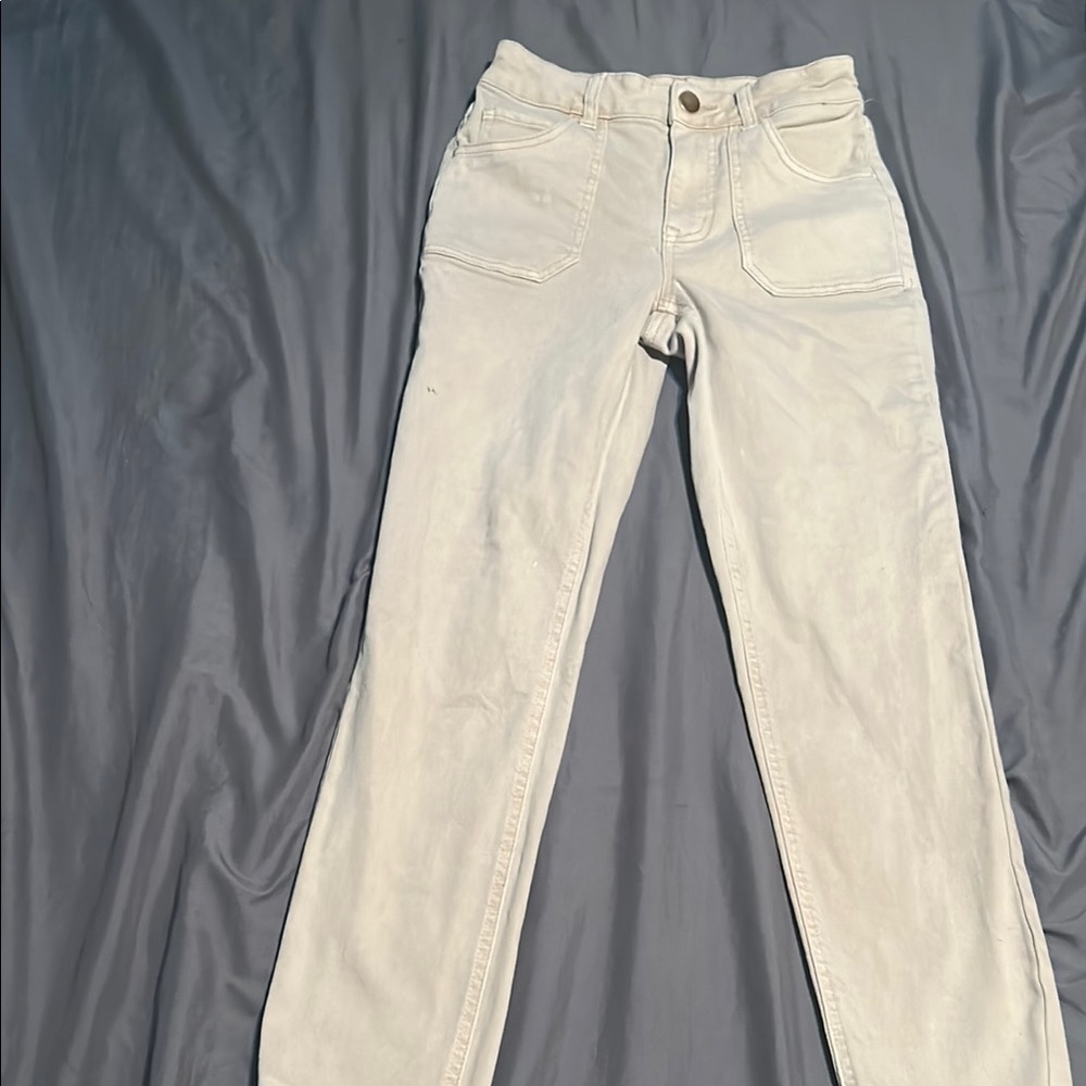 Maurices White Straight Leg Jeans Classic Fit